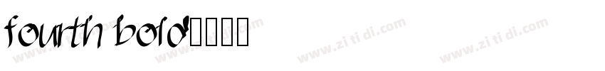 fourth bold字体转换